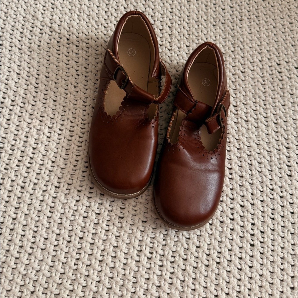 Classic Brown Kids Shoes